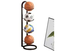 Soporte de almacenamiento para baloncesto, soporte de baloncesto de pie | Soporte de fútbol - Soporte de pelota multifuncional y fácil de montar para baloncesto, hogar y etc