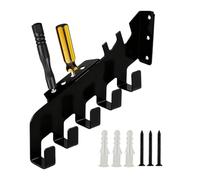 Soporte De Almacenamiento Para Cadena De Motosierra,Estante Resistente - Con 5 Ganchos Para Almacenamiento De Cadena De Motosierra En La Pared - Para Garaje Jardinería Herramientas Cobertizo Destornil