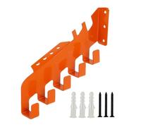 Soporte De Almacenamiento Para Cadena De Motosierra | Estante Resistente | Con 5 Ganchos Soporte De Pared Para Cadena De Motosierra | Para Garaje, Taller, Sótano, Estudio, Herramientas De Jardinería