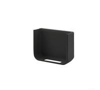 Soporte de almacenamiento para consola de montaje en pared R36S diseñado para la integración de tablero de clavijas SKADIS que ofrece un soporte estable para hardware y accesorios de juegos (negro)