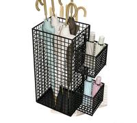 Soporte De Almacenamiento Para Paraguas - Cubo Organizador Independiente De Metal Inoxidable Ahorro De Espacio Compacto | Entrada, Hogar, Dormitorio, Oficina, Hotel, Pasillo, Paraguas, Contenedor, Sop