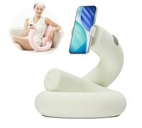 Soporte De Almohada Para Cama,Soporte Giratorio 360° Tabletas,Soporte Universal Abrazadera,Apoyo Lectura Manos Libres Para Usar Recostado,En El Sofá,Sobre Las Piernas O En Coche(Clamp Mount,Beige)