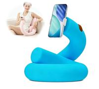 Soporte De Almohada Para Cama,Soporte Giratorio 360° Tabletas,Soporte Universal Abrazadera,Apoyo Lectura Manos Libres Para Usar Recostado,En El Sofá,Sobre Las Piernas O En Coche(Clamp Mount,Blue)