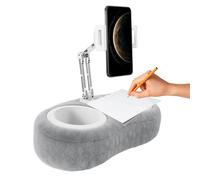 Soporte de almohada para tableta, cojín móvil, 1 soporte para dispositivo para tocador, cuna giratoria para teléfono celular con base acolchada, suministro tecnológico, podio portátil para cama, sofá