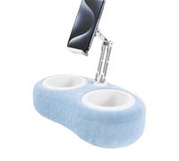 Soporte de almohada para tableta, soporte de almohada ajustable con cuenco desmontable, teléfono para cama, se adapta a tabletas/teléfonos de 4.7 a 13 pulgadas, ver videos, transmitir medios