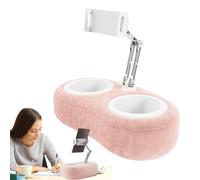 Soporte de almohada para tableta, soporte de almohada para teléfono y tablet para cama, soporte con cuenco para aperitivos para leer en la cama, se adapta a tabletas de 4.7 a 13 pulgadas