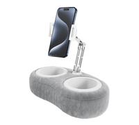 Soporte de almohada para teléfono de cama, Soporte de almohada para teléfono móvil - Dock para almohada para tableta | Soporte de escritorio extraíble, soporte flexible para tableta, plegable pe