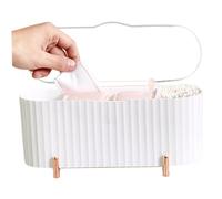 Soporte de Almohadilla de algodón con Cubierta Transparente Organizador de algodón de Box Box Desktop Anti-Bidust Pad Dispenser Beauty Browup Broter