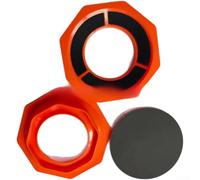 Soporte de almohadilla de lijado hexagonal antideslizante para almohadillas de 6 pulgadas, herramienta de soporte de agarre de plástico para mantenimiento de superficies (azul)