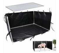 Soporte de almohadilla de pee para perros - Protector de de Splash, Easy Clean Ajustable Pet Toilet Fence 600D | Interior al aire libre cachorro de letras Perros Potty Tray For Small Medium