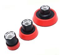 Soporte de almohadilla de respaldo de placa de pulido de 1/2/3 pulgadas con rosca de 5/8-11 para uso en aplicaciones de pulido y pulido de detalles (rojo)