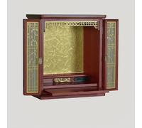 Soporte de altar budista con nicho, mesa de meditación, estatua de Buda, iluminación LED, mesa de culto en casa, práctica espiritual, meditación y cultivo