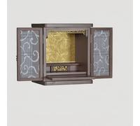 Soporte de altar budista con nicho, mesa de meditación, estatua de Buda, iluminación LED, mesa de culto en casa, práctica espiritual, meditación y cultivo