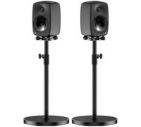 Soporte de altavoz ajustable en altura (par) para altavoces Genelec G Three 8030C 8330A - con gestión de cables - Soporte de suelo resistente para monitores Genelec Studio - Soporta hasta 13,6 kg