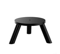 Soporte de altavoz de escritorio acrílico transparente compatible con Echo Dot Max y Echo Studio para un sonido óptimo en sala de estar moderna o configuración de espacio de trabajo, acabado negro