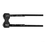 Soporte de altavoz para bicicleta JBL Charge 6 y Flip 7 | Soporte de tela de sarga seguro con correas para ciclismo | Alternativa compacta para jaula de botella de agua | Negro
