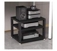 Soporte de altavoz para cine en casa, estante giratorio de audio y video, gabinete de componentes multimedia, soporte amplificador de TV, diseño pequeño de 3/4 niveles para consola de juegos y equipos