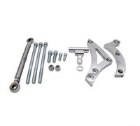 Soporte de alternador de aluminio de ajuste personalizado para Chrysler para motores Dodge modelos 318, 340 y 360 (plateado)