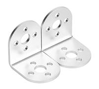 Soporte de Aluminio en Forma de L de 2 Piezas, Junta de ángulo de 90 Grados de Alta Resistencia, Liviano Pero Resistente, Compatible con Robótica Tetrix, Cumple con los