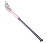 Soporte de aluminio lateral derecho para bicicletas plegables de 20 pulgadas, funciona con modelos Dahon 451 S20 P9 P10 de 10 mm, agujero de montaje antideslizante, diseño inferior (rosa)