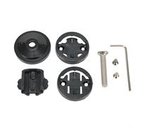 Soporte de aluminio para bicicleta Garmin Edge Rider para computadoras de ciclismo Cateye diseñado para una instalación segura del manillar (negro)