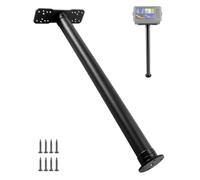 Soporte de aluminio para buscador de peces con brazo de fibra de carbono de | Compatible con Garmin Lowrance Humminbird, soporte para buscador de profundidad compatible con accesorios electrónicos RAM