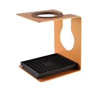 Soporte de aluminio para goteo de café con bandeja de goteo para V60 y Kalita Wave hecho a mano, soporte de filtro para uso doméstico y de oficina