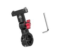 Soporte de aluminio para manillar de motocicleta para cámaras de acción de 360 grados, soporte giratorio de 360 grados, abrazadera de cámara de liberación rápida mejorada