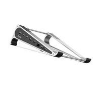 Soporte de aluminio para ordenador portátil con bases de acoplamiento integradas, altura regulable para una mejor ergonomía y disipación del calor, soporte de refrigeración para portátil Mult