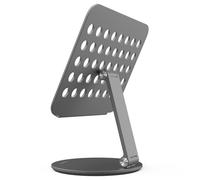 Soporte de aluminio para tablet, que combina un soporte invisible ajustable con un diseño totalmente disipativo, ofrece una plataforma estable y