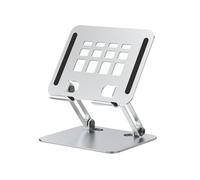 Soporte de Aluminio para Tableta para Escritorio, Soporte de Doble Varilla, Soporte para Tableta, Elevador Ajustable Aplicable A 4-12,8 Pulgadas