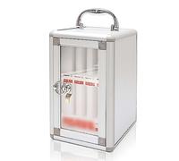 Soporte de aluminio para teléfono móvil de 8 ranuras montado en la pared con solución de almacenamiento de escritorio para teléfonos inteligentes, acabado plateado y elegante