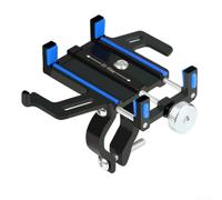 Soporte de aluminio para teléfono para motocicleta, compatible con scooters y bicicletas eléctricas, diseño de rotación completa de 360 grados que evita que el dispositivo se agite en carreteras