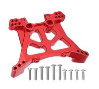 Soporte de amortiguador de aleación de aluminio de torre de choque trasero para Traxxas Slash 1/10 4X4 Huanqi 727 (Rojo)