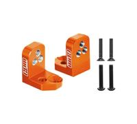 Soporte de amortiguador trasero ajustable de aleación de aluminio 7075-T6 para Vanquish 1/10 H10 Optic Yokohama Sparco RTR Rock Crawler Upgrades - Naranja