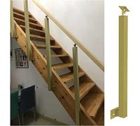 Soporte de ángulo ajustable, kit de barandilla de metal cuadrado negro para escaleras, kit de barandilla de montaje lateral para transición de pasos, solución de seguridad duradera para escaleras