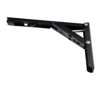 Soporte de ángulo plegado triangular ajustable for montar en la pared, soporte estante for mesa banco, Hardware pesado for muebles, 2 uds Para Baldas(12inch)