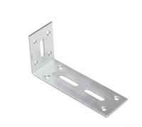 Soporte de ángulo recto de 90 grados de código de esquina fijo resistente hecho de acero inoxidable, posición de tornillo de bloqueo ajustable, diseño grueso, 6 soportes (60 x 120 mm)