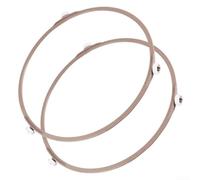 Soporte de anillo circular para plato giratorio para microondas, 14 mm, diámetro de la rueda, 17 8 cm, pieza de repuesto de plástico, 2 piezas