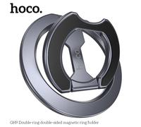 Soporte de anillo magnético de doble anillo HOCO GH9 para teléfono móvil para Iphone 12-17 Pro Max soporte portátil de atracción magnética fuerte Gris