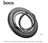 Soporte de anillo magnético para teléfono móvil HOCO GH3, Compatible con iPhone 12 13 14 15 16 Series para MagSafe, soporte giratorio de 360 grados Negro