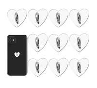 Soporte de anillo para teléfono móvil, 10 unidades, soporte para teléfono móvil, en forma de corazón, bonito y duradero, anillo de agarre para funda de teléfono móvil, soporte para tableta, teléfono