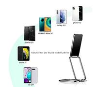 Soporte de Anillo para Teléfono Soporte Plegable para Teléfonos Móviles Agarre de Rotación 360 para Escritorio, Oficina, Mesita de Noche Adecuado para Cualquier Modelo de Metal de Aleación