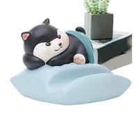 Soporte de animal para teléfono, soporte para teléfono en forma de gato | para escritorio de resina con base antideslizante y función sin manos, decoración para mesilla de noche, dormitorio