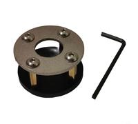 Soporte de antena para trípode con diseño de tubo M, accesorios de aluminio de acero inoxidable para antenas de onda corta y UV, compatible con rosca de 1/4 pulgadas y 3/8 pulgadas, base portátil (sin