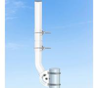 Soporte de Antena Universal,Mástil de Antena,Soporte de Antena de 23.6 Pulgadas,AP CPE Exterior,Extensores WiFi,Puente de Red Inalámbrica