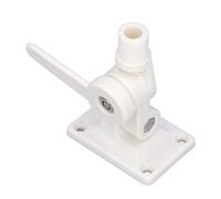 Soporte de Antena VHF Marino Soporte de Antena Marina Base de Trinquete de Doble Eje ABS Multifuncional Ajustable para Barcos