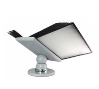 Soporte de archivo abatible ajustable, sistema de organizador de escritorio de oficina, 10 y también 20 páginas, paneles de doble cara, estante de referencia de escritorio de metal y PVC (20 páginas)