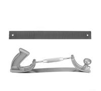 Soporte de archivo de acero para dientes curvos ajustables de 14 pulgadas, herramienta manual de acero al carbono de doble cara para reparación de carrocería de automóviles, equipo de taller (D)