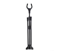 Soporte de arco con base triangular perfecto para caza recurva y larga (negro)